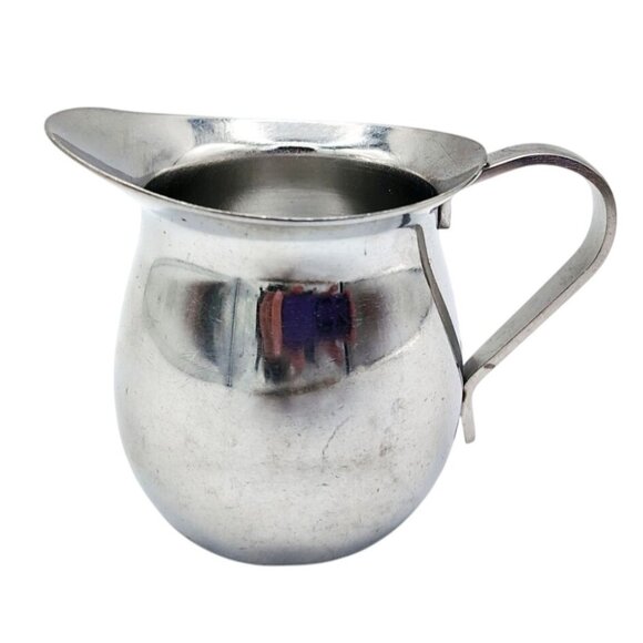 Creamer Pitcher Gemco 18-8 Stainless Steel Japan 3 Inches Vintage Kitchen G 5072 - Picture 1 of 13